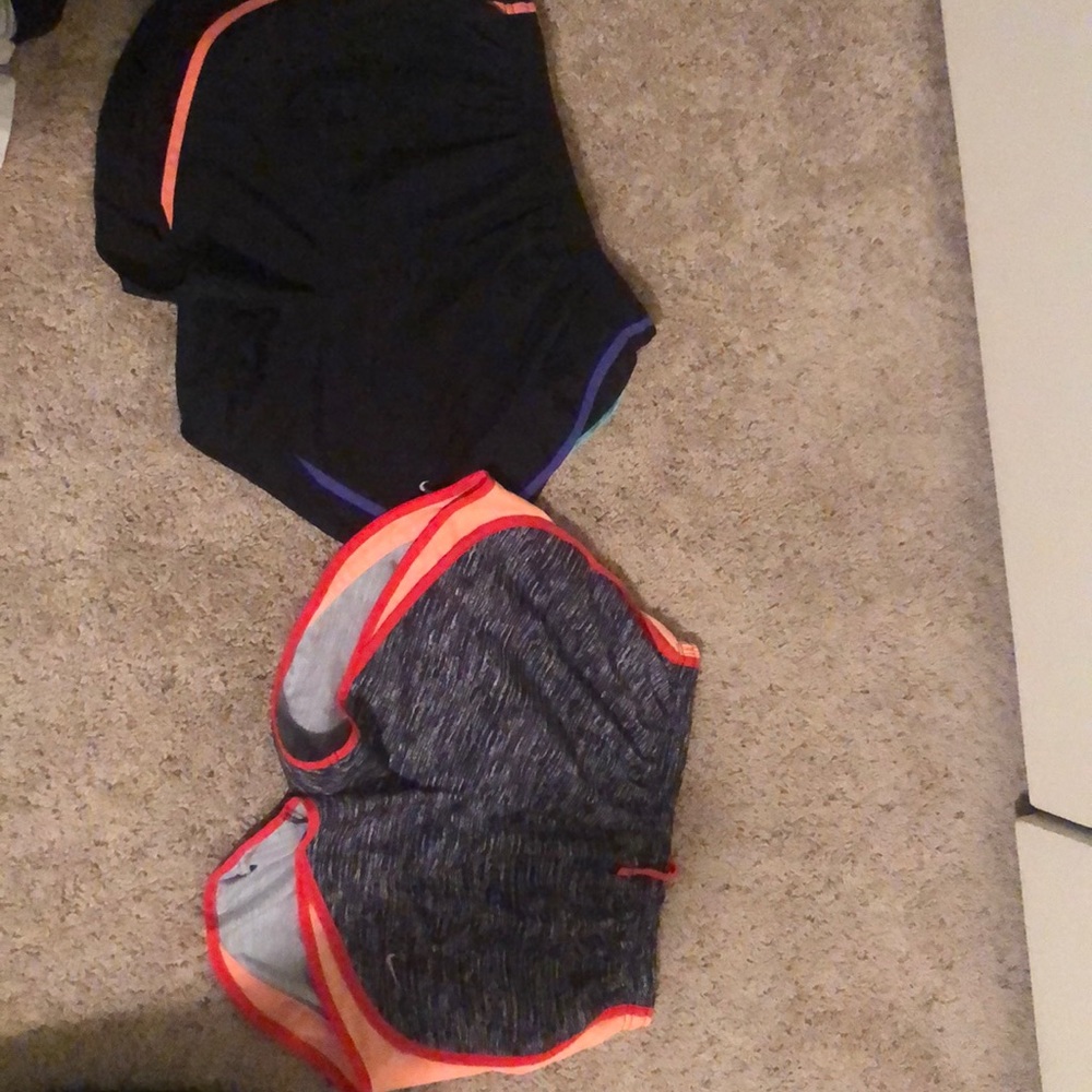 Lot of 2 Med Nike dry fit running shorts. EUC